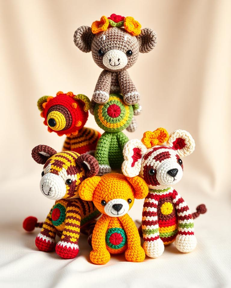 African Flowers Amigurumi