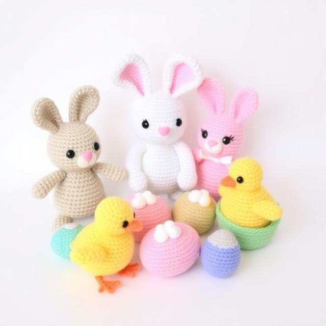 5 in 1 Easter Crochet Patterns Bundle + Gift 🎁