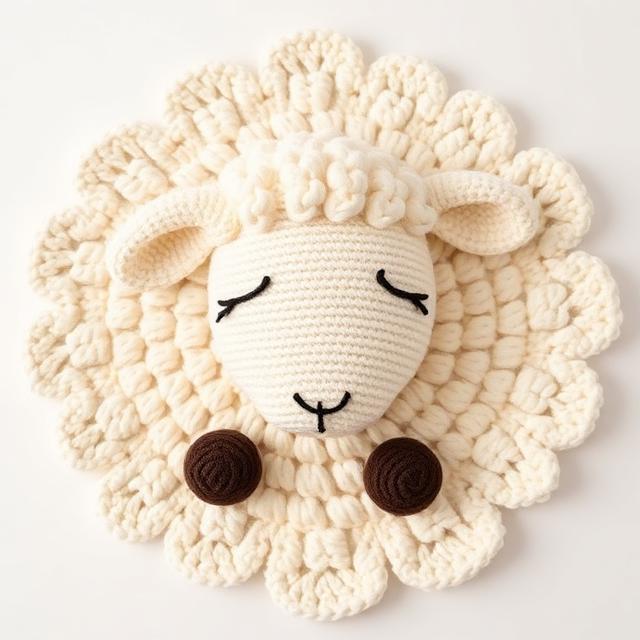 Fluffy Sleepy Sheep Rugs